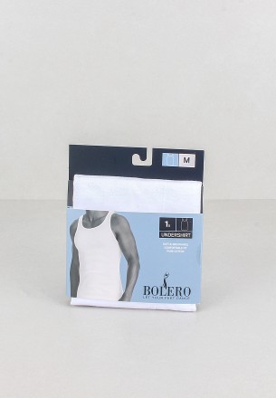 Bolero Men Singlet 1 Pack White