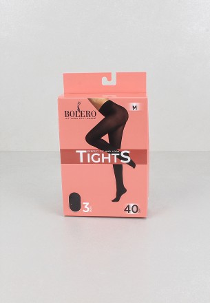 Bolero Women 40 Denier Tights 3 Pack Black