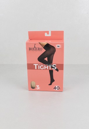 Bolero Women 40 Denier Tights 3 Pack Beige