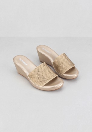 Lararossi Women Slippers Gold