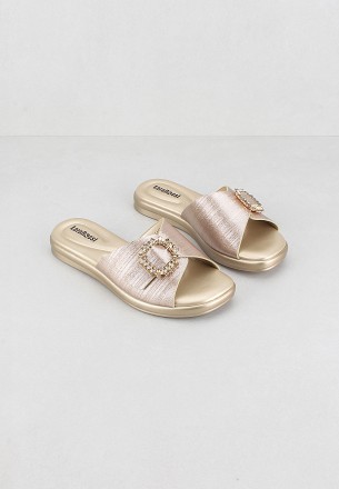 Lararossi Women Slippers Gold