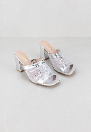 Lararossi Women Heels Silver