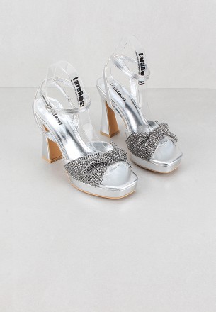 Lararossi Women Heels Silver