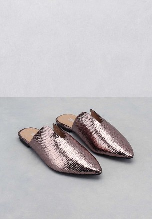 Lararossi Women's Flat Shoes Metallic