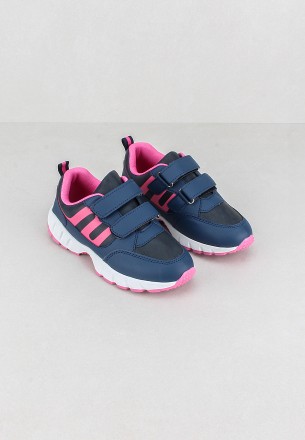 Meran Girls Casual Shoes Navy