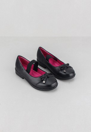 Meran Girls Slip Ons Black