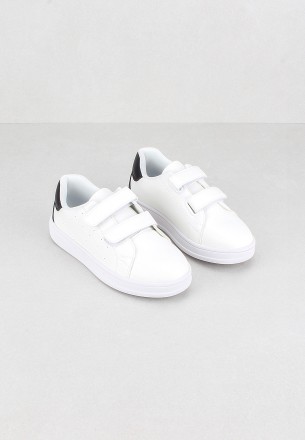 Meran Girls Slip Ons White