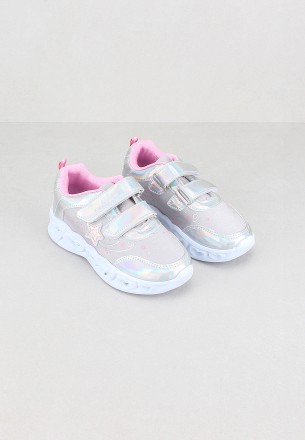 Meran Girls Slip Ons Silver