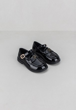 Meran Girls Slip Ons Black