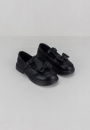 Meran Girls Slip Ons Black