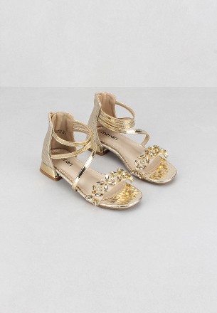 Meran Girls Sandal Gold