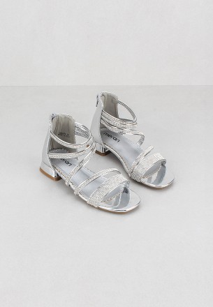 Meran Girls Sandal Silver