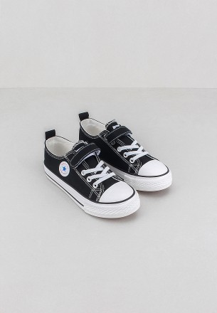 Neustar Boys Sneakers Black White