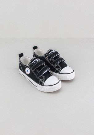 Neustar Boys Sneakers Black White