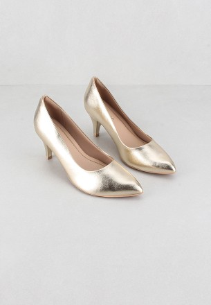 Piccadilly Women Heels Gold