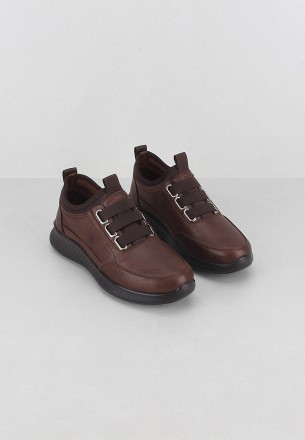 Walkmat Boys Casual Shoes Dark Brown