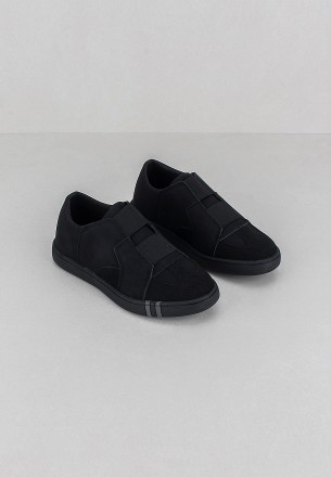 Walkmat Boys Slip Ons Black