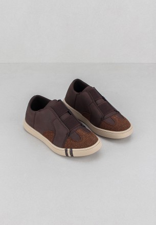 Walkmat Boys Slip Ons Coffee