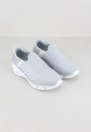 Walkmat Women Slip Ons Light Gray